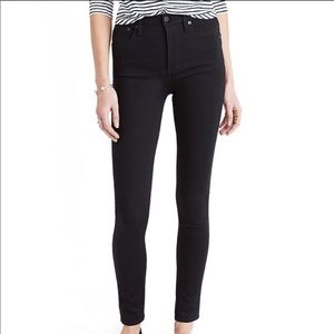 Madewell 10" High Rise Skinny Black Jean 16/18